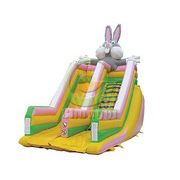 funny rabbit inflatable slide